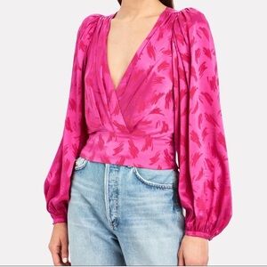 Ronny Kobo Eugenia Jacquard Top New size Large